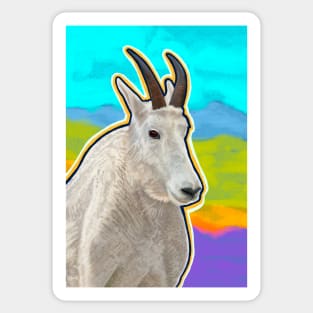 CANDID CRITTERS Mountain Goat Sticker